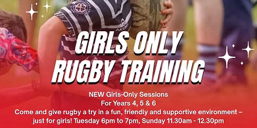 Girls Only Rugby - School Years 4, 5 & 6