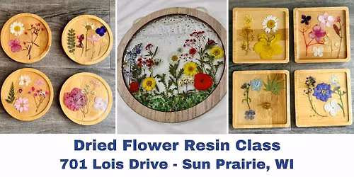 Dried Flower Sea Glass Resin Art - June 27th