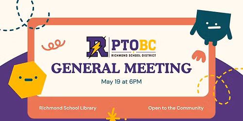 Richmond PTOBC General Meeting
