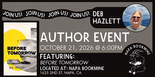 Author Event: Before Tomorrow by Deb Hazlett