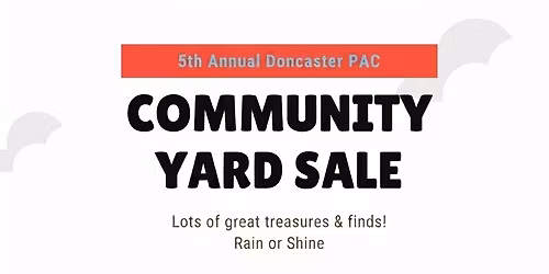5th Annual Doncaster Community Yardsale