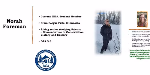 Norah Foreman presentation and December Chapter meeting