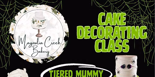 SPOOKY TIERED MUMMY CAKE DECORATING CLASS\ud83d\udd77\ufe0f