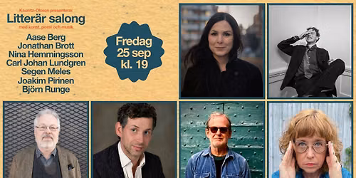Litter\u00e4r salong med konst, poesi och musik!