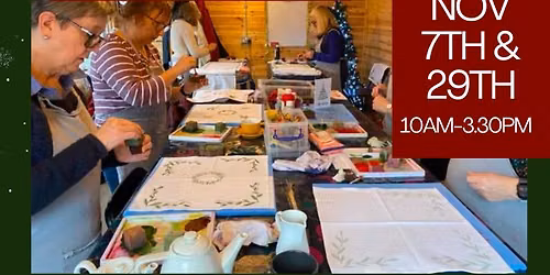 Christmas Woodblock Printing & Lunch at The Walled Garden.