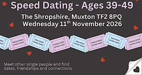 Speed Dating 39-49 year olds