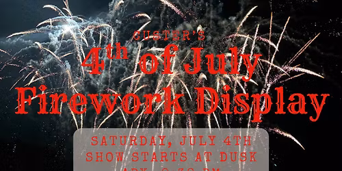 4th of July Fireworks Display
