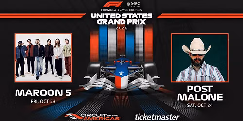 2026 Formula 1 - United States Grand Prix - 2 Day Pass at Circuit of The Americas