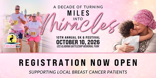 10th Annual Bras Across the CAUSEway 5k & Festival