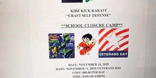 School Closure Karate Fun Camp!!
