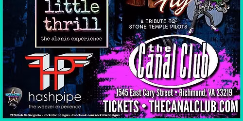90's Rockfest feat. LoungeFly, Jagged Little Thrill, Hashpipe