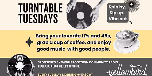 Turntable Tuesdays at Yellowbird