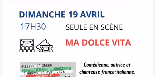 Seule en sc\u00e8ne \u00ab Ma dolce Vita \u201c 