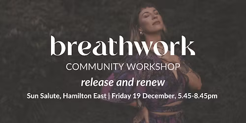Community Breathwork Workshop: Release and renew