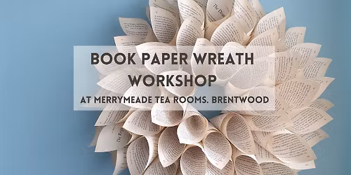 Book Paper Wreath Workshop