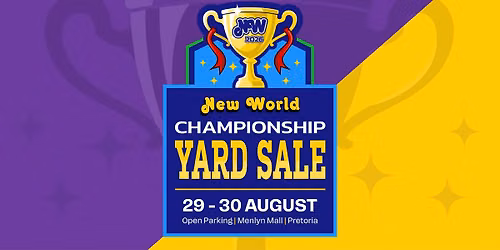 New World Championship Yard Sale