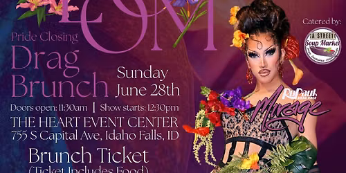 BLOOM BRUNCH FEATURING MIRAGE FROM RUPAUL\u2019S DRAG RACE\ud83c\udf3a