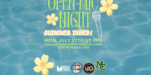 Open Mic Night at Midland Community Theatre