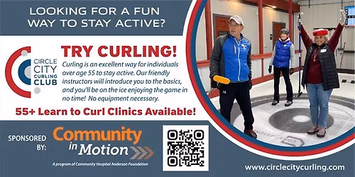 55+ Learn to Curl Clinic - Sponsored by Community In Motion