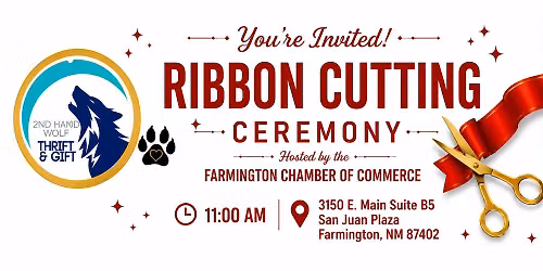 Ribbon Cutting for 2nd Hand Wolf Thrift Store