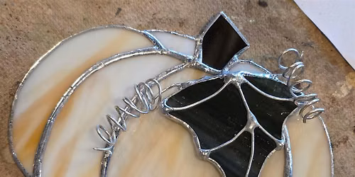 Stained Glass SOLDER & SIP Pumpkins & Corner Webs @ Coles Road Brewing