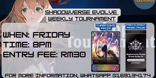 Shadowverse Evolve English Weekly Friday Fight @ Hobby Spot