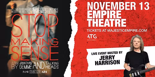 Stop Making Sense with Jerry Harrison