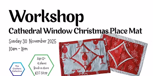 Cathedral Window Christmas Placemat