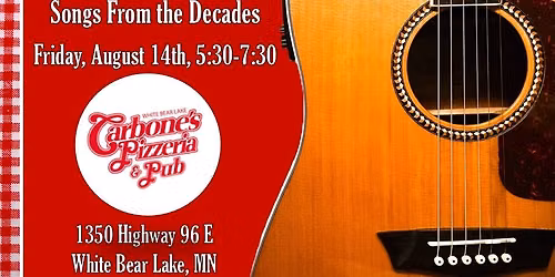 Tony Vega Music @ Carbone's Pizzeria & Pub, White Bear Lake