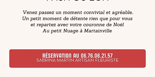 Art floral : couronne de No\u00ebl 