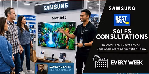 Brampton - Samsung Home Theatre Appointment Based Sales Consultations