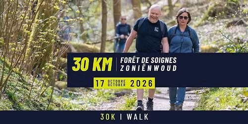 30km door het Zoni\u00ebnwoud \/ de la F\u00f4ret de Soignes - WALK