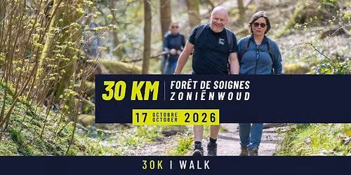 30km door het Zoni\u00ebnwoud \/ de la F\u00f4ret de Soignes - WALK