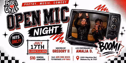PoetryAndChill Open Mic Night\ud83c\udfa4\ud83d\udd25