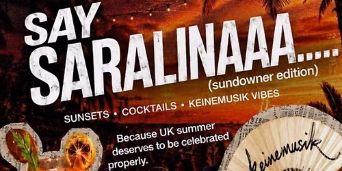 Say Saralinaaa Sundowner Party \ud83c\udf07\ud83e\udead