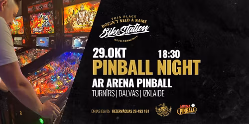 \ud83c\udf89 Pinbola vakars @ Bike Station \ud83c\udf89