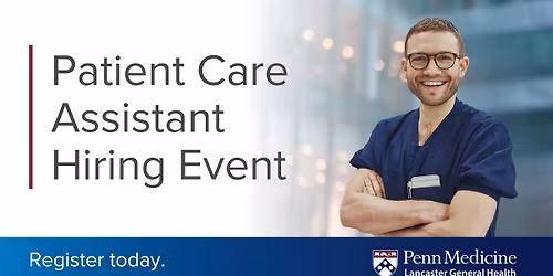 Patient Care Assistant Hiring Event