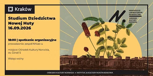 Studium Dziedzictwa Nowej Huty \u2013 spotkanie organizacyjne