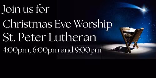 Christmas Eve Candlelight Worship at St. Peter