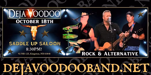 Deja Voodoo | Saturday, October 18th | 8:30 PM