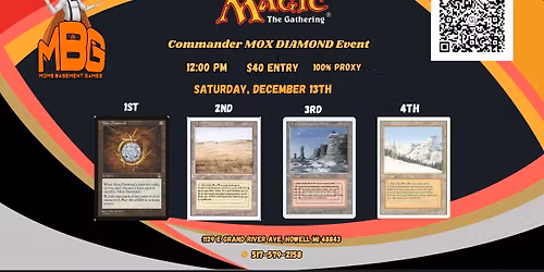 December 13th MBG Mox Diamond Event