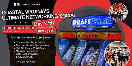 COVA'S Ultimate Networking Social @ Draftcade VB