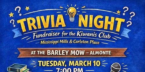 Trivia Night at Barley Mow Almonte
