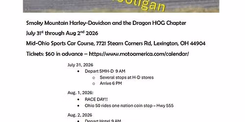 Let's Go See the King of the Baggers Races - Dragon HOG Ride
