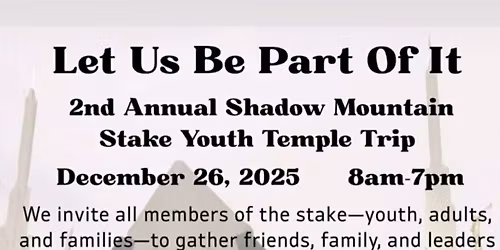 Let Us Be Apart of It