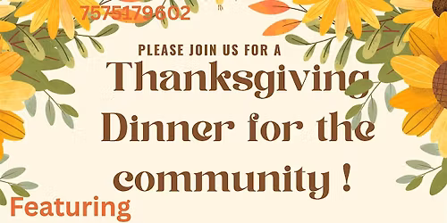 Thanksgiving dinner for the community