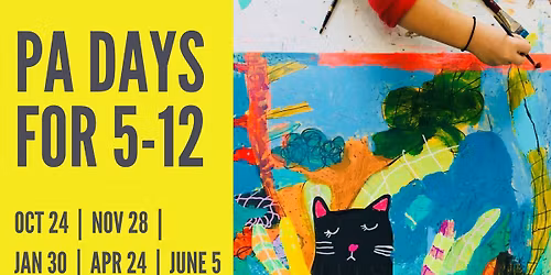 PA DAY 2025-2026 CAMPS AT THE ART CENTRE!