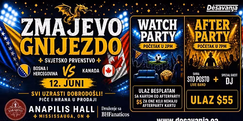 Zmajevo Gnijezdo 12. Juni - Watch Party & Afterparty 