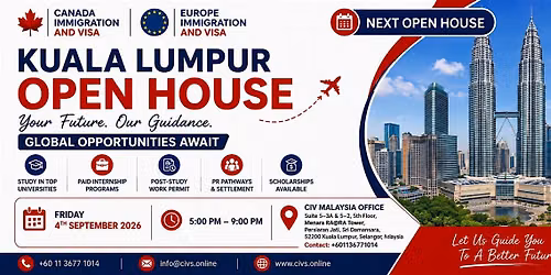 Open House | INFO & APPLICATION DAY | Kuala Lumpur