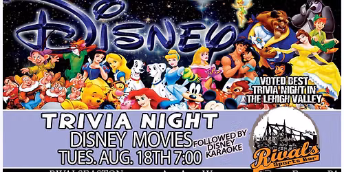 Trivia: Disney Movies + Karaoke